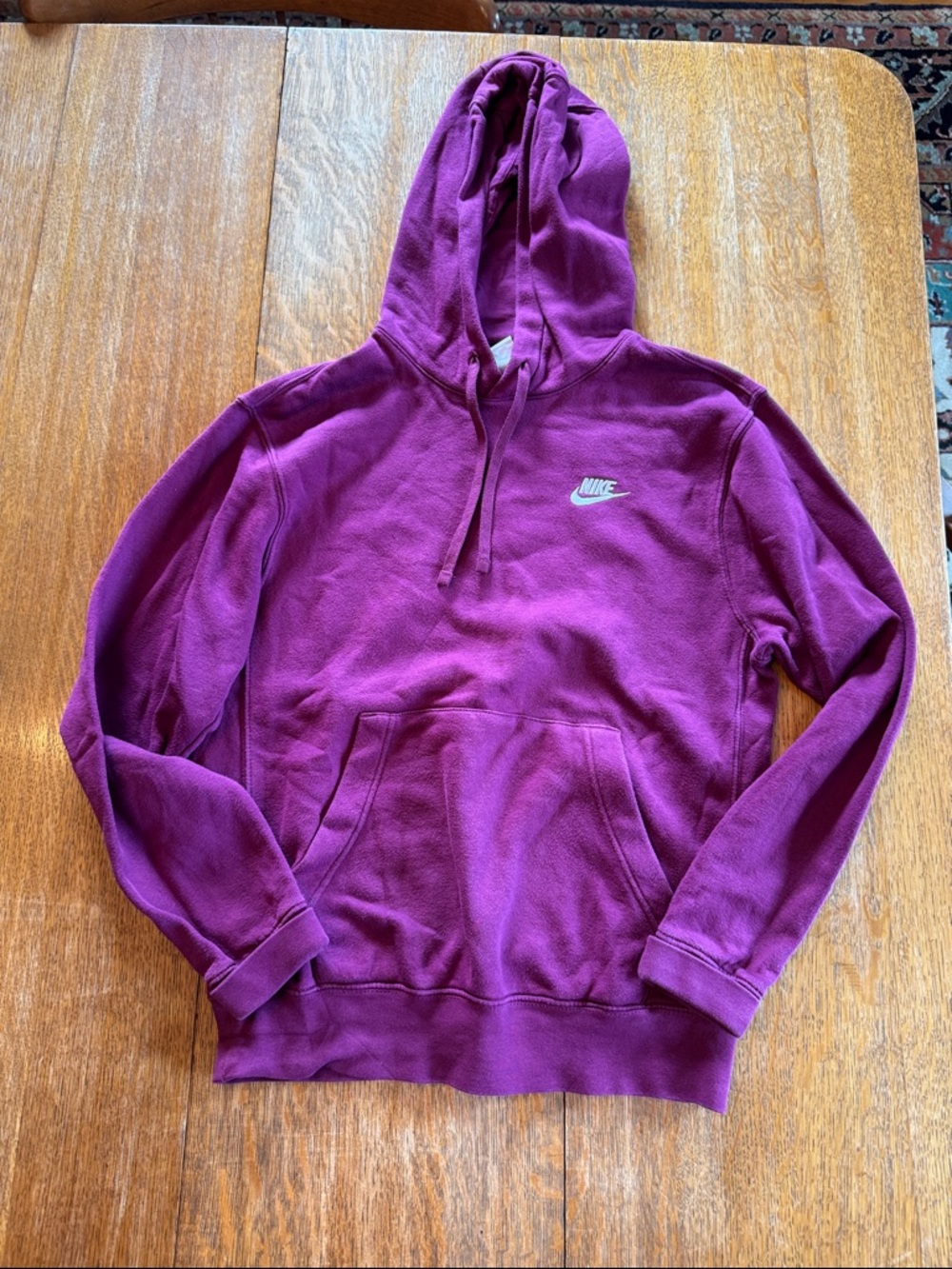 Nike Purple Hoodie with White Swoosh
